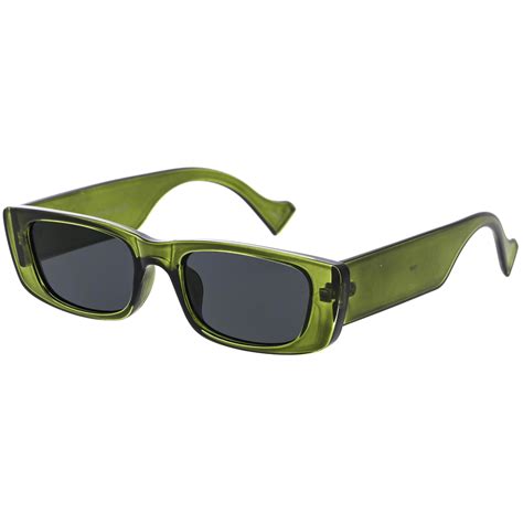 green rectangular sunglasses|rectangle sunglasses vintage.